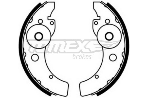 TOMEX BRAKES Bremžu loku komplekts TX 23-46